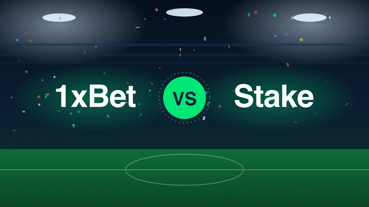1xBet vs Stake — side-by-side comparison