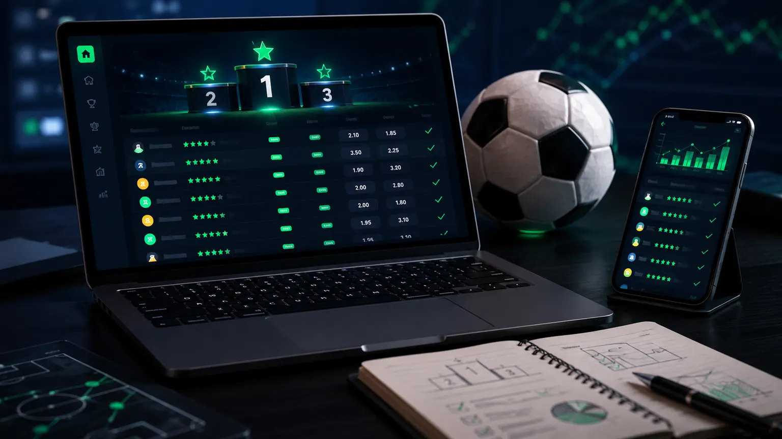 Testing and comparing sports betting sites on laptop and mobile